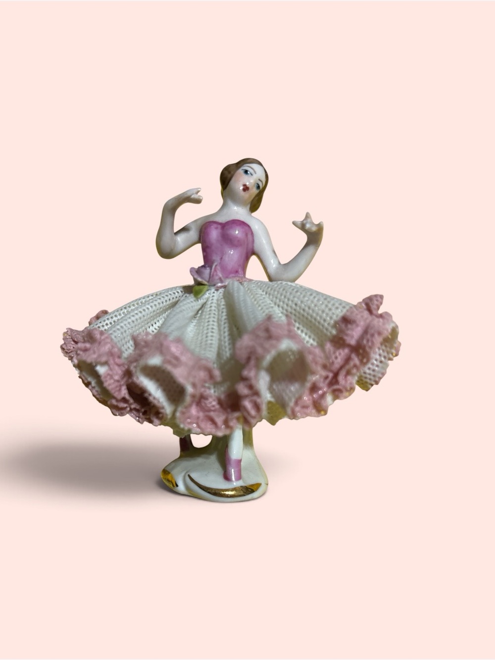 Vintage German DRESDEN Porcelain Dancer